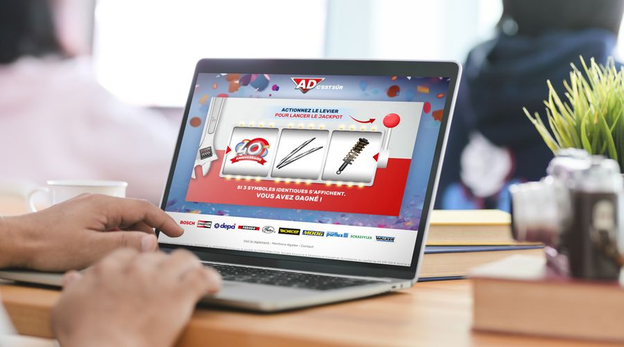 jackpot digital avec obligation d'achat créé par une agence création jeu concours