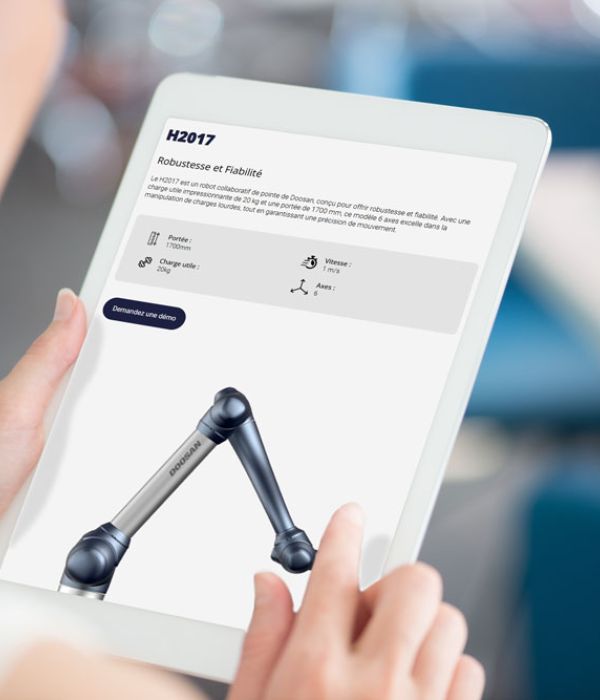 Fiche produit site catalogue WordPress - Humarobotics