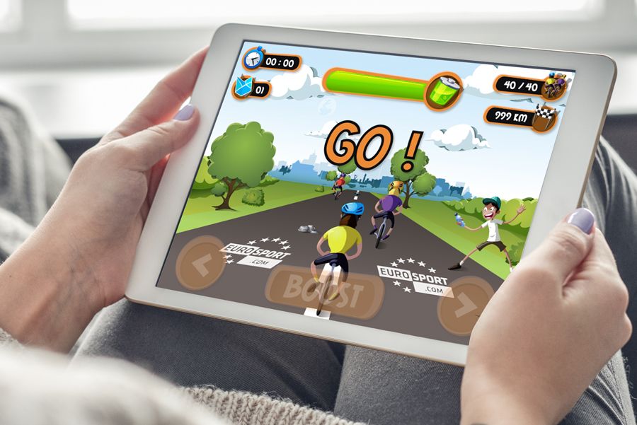 visuel exemple Jeu concours de cyclisme pour les jeux olympiques