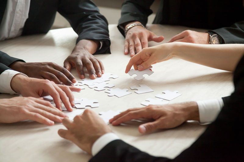 Illustration de co construction en entreprise