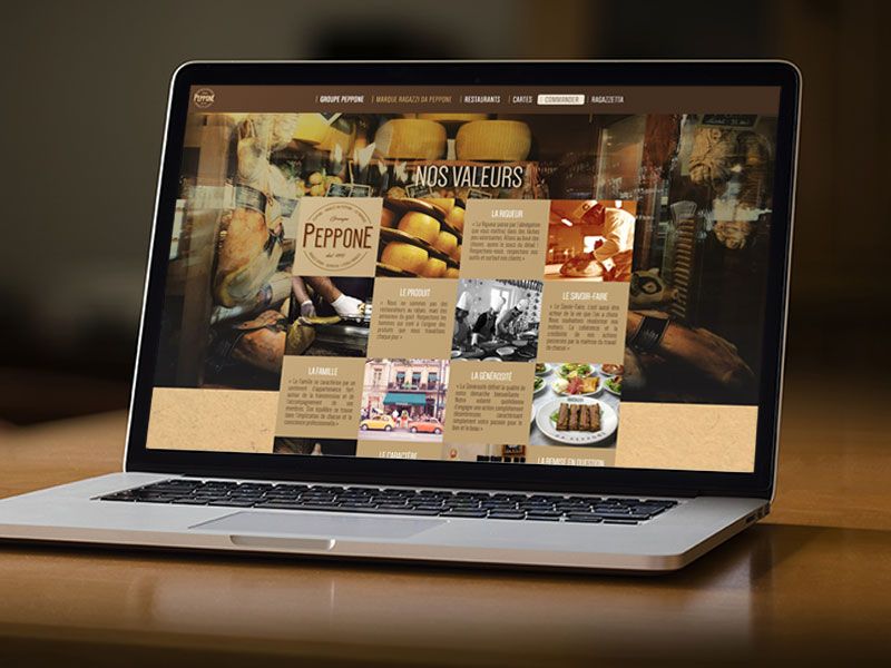 Création de sites web - site click and collect restaurant