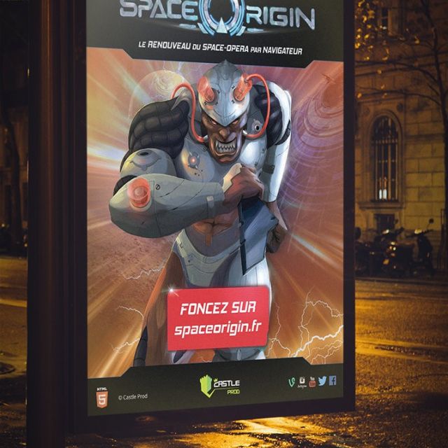 affiche promotionnelle - abribus Space Origin