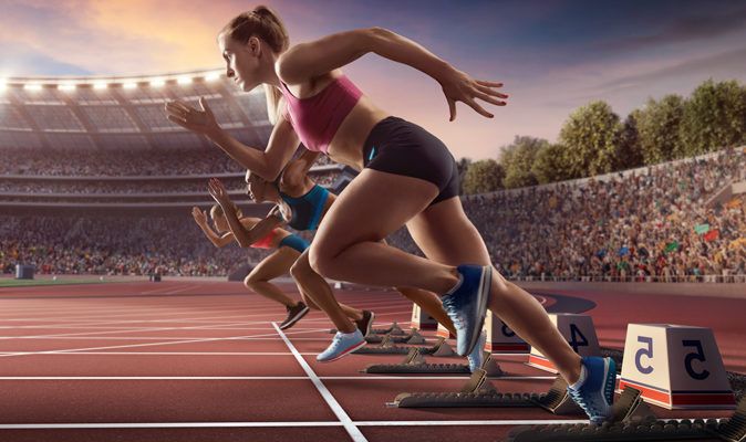 Photo illustrative création de jeux olympiques