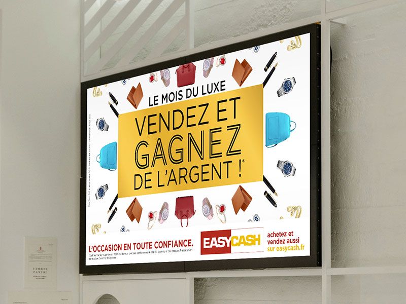 Vidéo publicitaire en magasin - Easy Cash