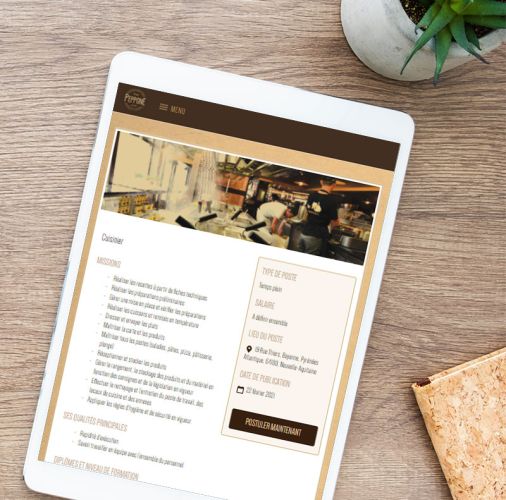 Communication marque employeur - Page poste