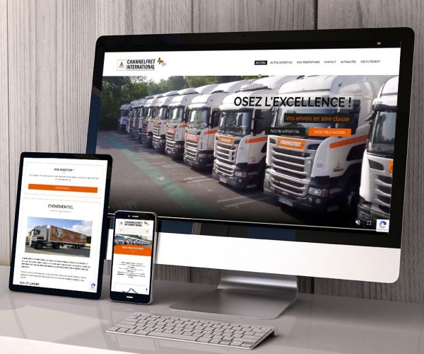 Article de blog Pourquoi préférer un site WordPress - site web d'une entreprise de  transport routier