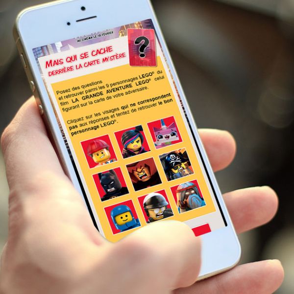Jeu-concours "Qui est-ce ?" en version mobile par l'agence Colombo