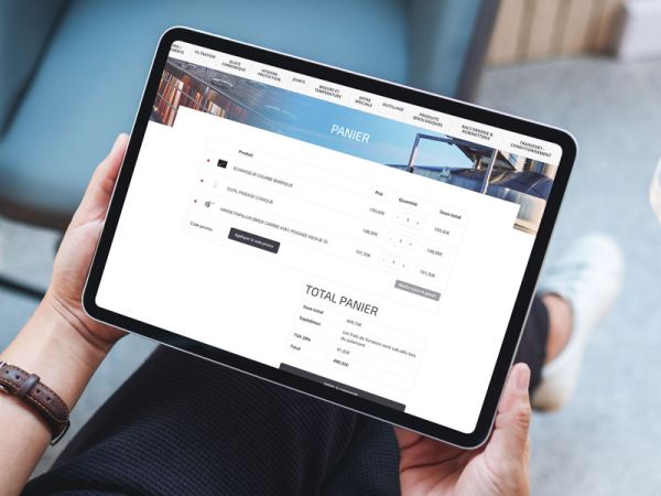 création de site WooCommerce - exemple de page panier