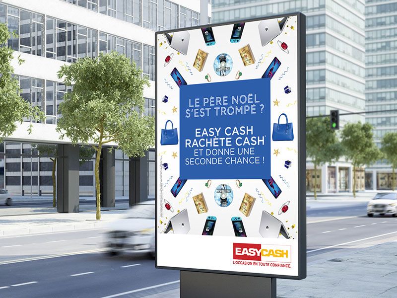 Affiche abribus - Easy Cash