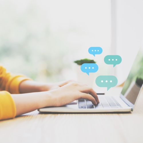 Refonte site e-commerce - image représentant le tchat en ligne