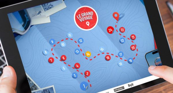 Exemple de calendrier de l’Avent digital gamifié avec mini-jeux thématiques interactifs