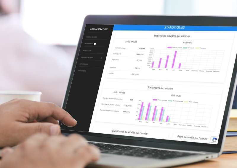 Agence jeu marketing  - interface statistique