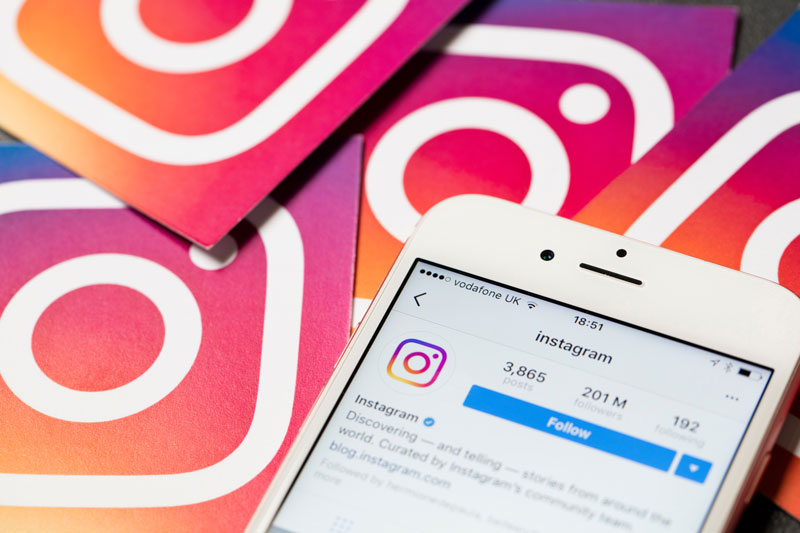 Article de blog "organiser un jeu-concours Instagram" de l'agence colombo - photo de  page instagram