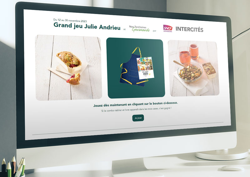 création de jackpot digital pour SNCF Intercités