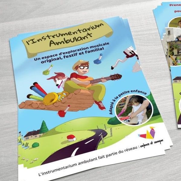 Création illustration et flyer - instrumentarium ambulant