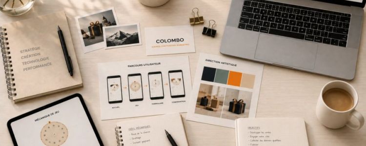 Espace de travail d’une agence d’activation marketing présentant stratégie, création et pilotage de campagnes sur mesure