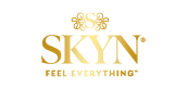 Logo SKYN – marque de l’univers intimité et bien-être accompagnée sur des dispositifs digitaux